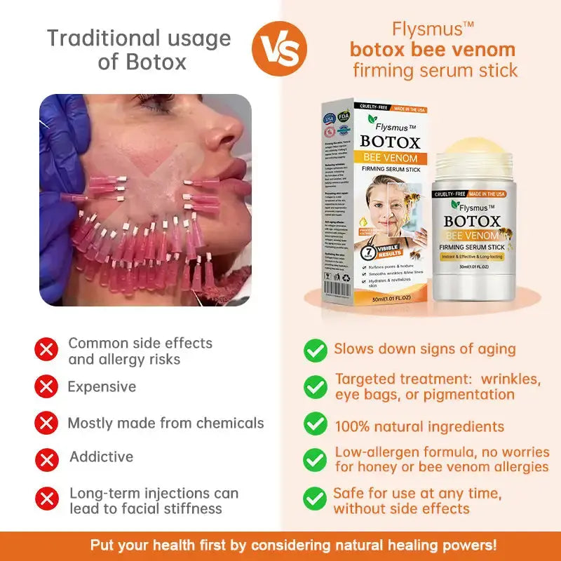 🐝Made and Shipped from USA✨Flysmus™ Botox Bee Venom Firming Serum Stick🔥LAST DAY 70% OFF Emilia Kollektiv