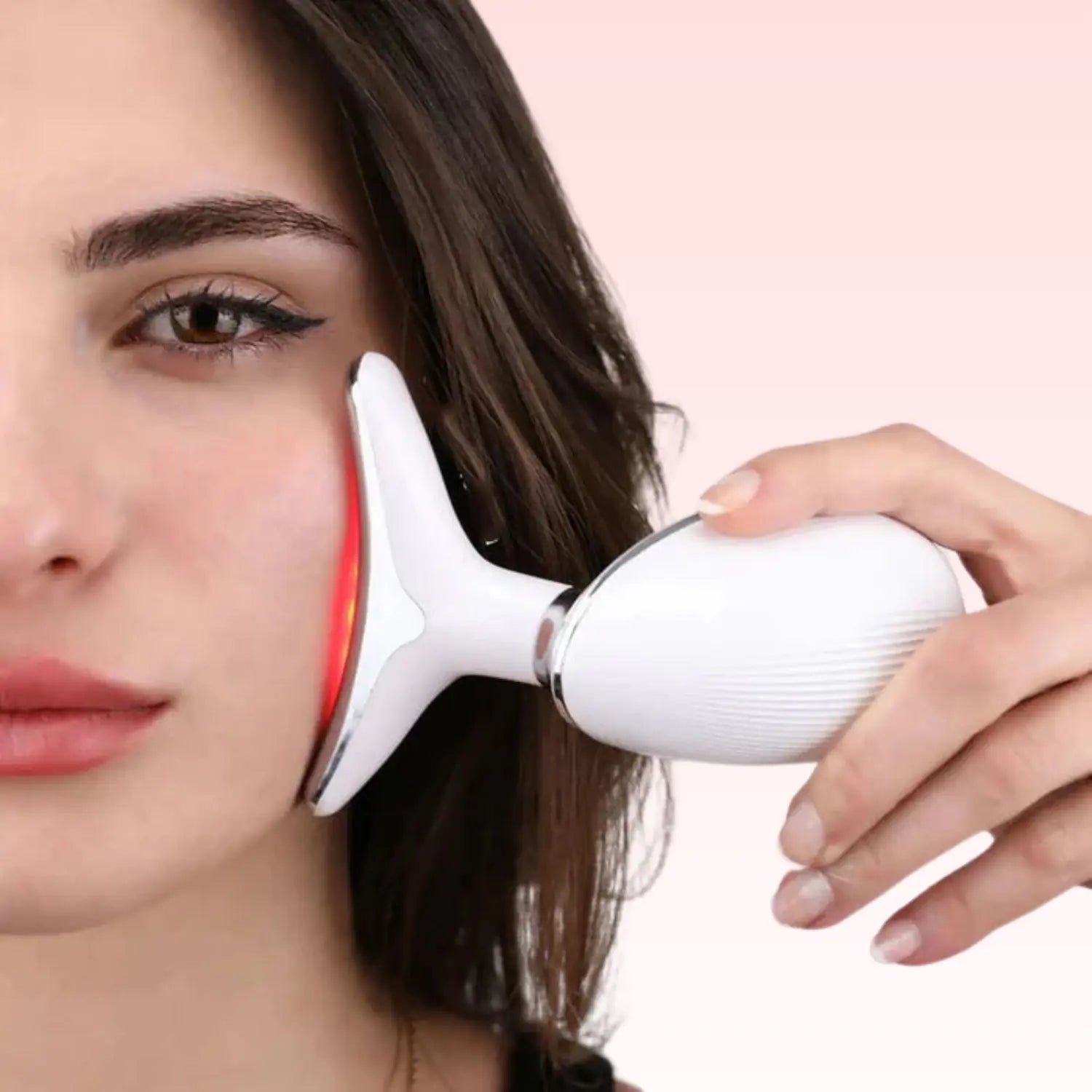 GlowSculpt Pro™: 7-in-1 LED Gesichtsformer für Lifting & Strahlende Haut | Mit EMS Mikrostrom & Lichttherapie - Emilia Kollektiv