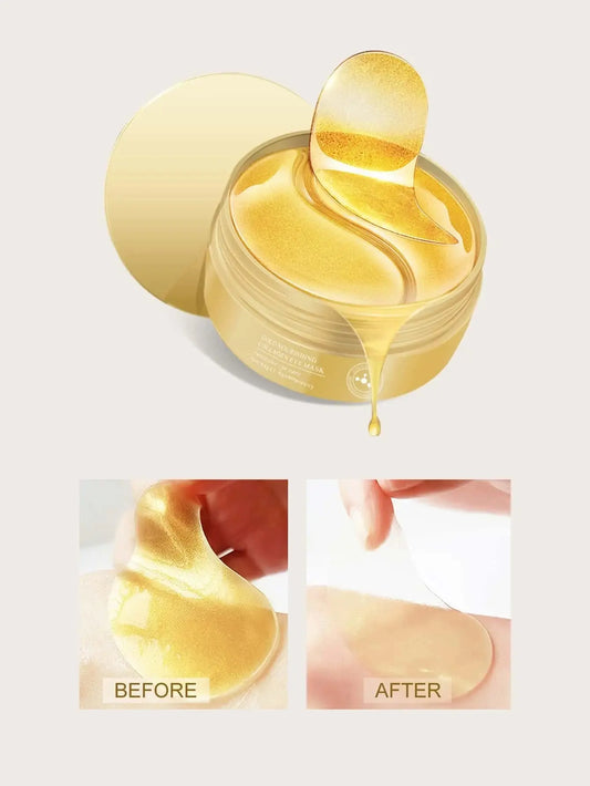 GoldGlow™ 24K Kollagen Augenmasken – Sofort Aufhellen, Hydratisieren & Glätten für Strahlende Augen - Emilia Kollektiv