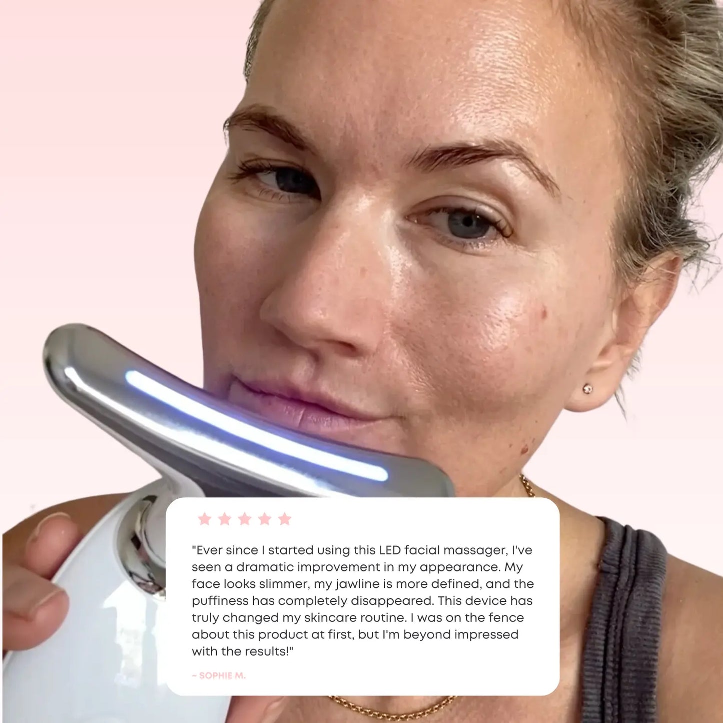 GlowSculpt Pro™: 7-in-1 LED Gesichtsformer für Lifting & Strahlende Haut | Mit EMS Mikrostrom & Lichttherapie - Emilia Kollektiv