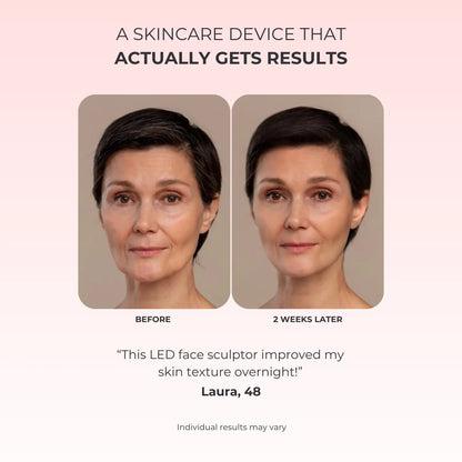 GlowSculpt Pro™: 7-in-1 LED Gesichtsformer für Lifting & Strahlende Haut | Mit EMS Mikrostrom & Lichttherapie - Emilia Kollektiv