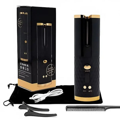 LockenZauber Pro™ – Tragbarer Automatik-Lockenstab - Emilia Kollektiv