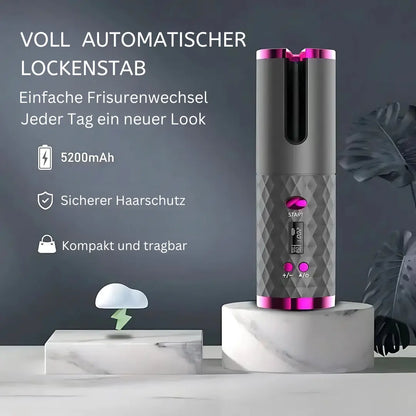 LockenZauber Pro™ – Tragbarer Automatik-Lockenstab - Emilia Kollektiv