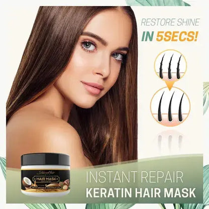 KeraGlanz™ – Regenerierende Haarkur mit Keratin | Stärkt geschädigtes Haar sichtbar ab der ersten Anwendung. Emilia Kollektiv